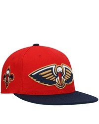 Mitchell & Ness Rednavy New Orleans Pelicans Xl Wordmark Snapback Hat At Nordstrom