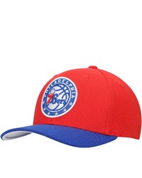Mitchell & Ness Redroyal Philadelphia 76ers Wool Two Tone Redline Snapback Hat At Nordstrom
