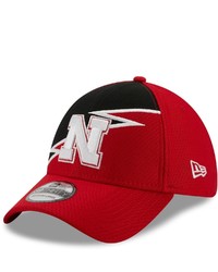 New Era Scarlet Nebraska Huskers Bolt 39thirty Flex Hat