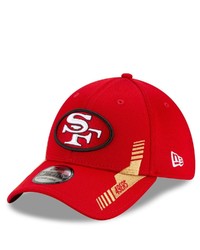 New Era Scarlet San Francisco 49ers 2021 Nfl Sideline Home Historic Logo 39thirty Flex Hat At Nordstrom