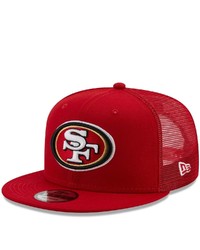 New Era Scarlet San Francisco 49ers Classic Trucker 9fifty Snapback Hat