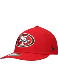 New Era Scarlet San Francisco 49ers Omaha Low Profile 59fifty Fitted Hat