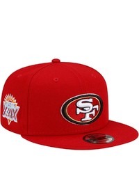 New Era Scarlet San Francisco 49ers Xxix Super Bowl Champions Patch 9fifty Snapback Hat At Nordstrom