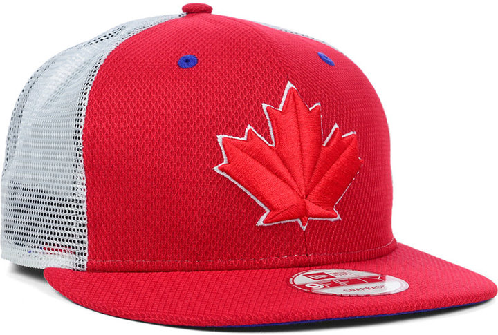 New Era Toronto Blue Jays Mlb Diamond Mesh 9fifty Snapback Cap 29 Macy S Lookastic