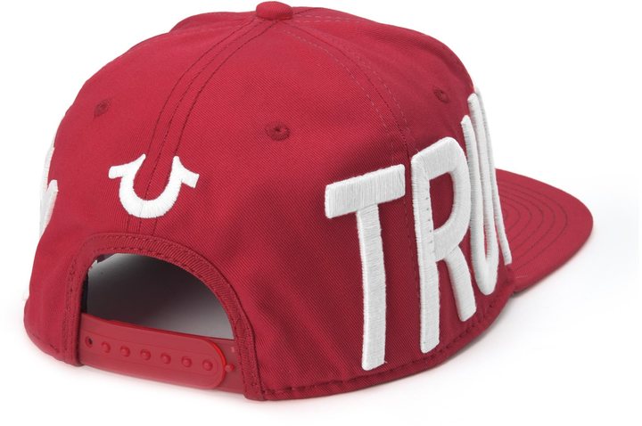 True Religion Snap Back Baseball Cap, $70 | True Religion | Lookastic