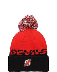 adidas Blackred New Jersey Devils Cold Rdy Cuffed Knit Hat With Pom At Nordstrom