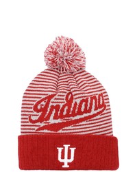 Top of the World Crimson Indiana Hoosiers Line Up Cuffed Knit Hat With Pom At Nordstrom