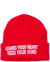 Local Tourist Red Guard Your Heart Feed Your Mind Beanie