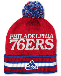 adidas Philadelphia 76ers Nba Cuffed Knit Pom Logo Hat