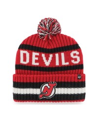 '47 Red New Jersey Devils Bering Cuffed Knit Hat With Pom At Nordstrom