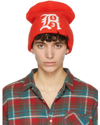 R13 Red Summer Beanie Hat