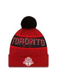 New Era Red Toronto Fc Kick Off Cuffed Knit Hat With Pom At Nordstrom
