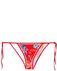 Red Print Bikini Pant
