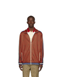 Gucci Red Allover Stripe Jacket