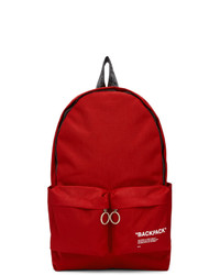 Off-White Red Quote Backpack