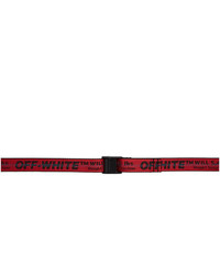 Off-White Red Mini Industrial Belt