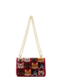Dolce And Gabbana Multicolor Cats Shoulder Bag