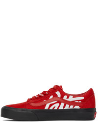 Vans Red Patta Edition Vault Mean Eyed Cat Old Skool Sneakers