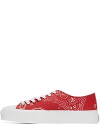 Givenchy Red White Low City Sneakers