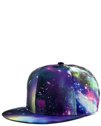 Romwe Colorful Galaxy Print Cool Baseball Cap