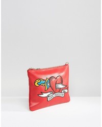 Love Moschino Printed Clutch Bag