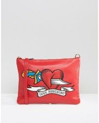 Love Moschino Printed Clutch Bag
