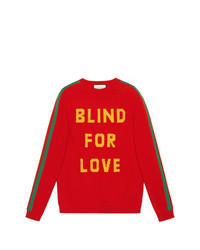 Gucci Blind For Love And Bee Wool Sweater