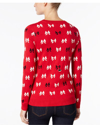 Charter Club Bow Print Sweater Only At Macys