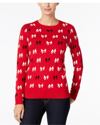 Charter Club Bow Print Sweater Only At Macys