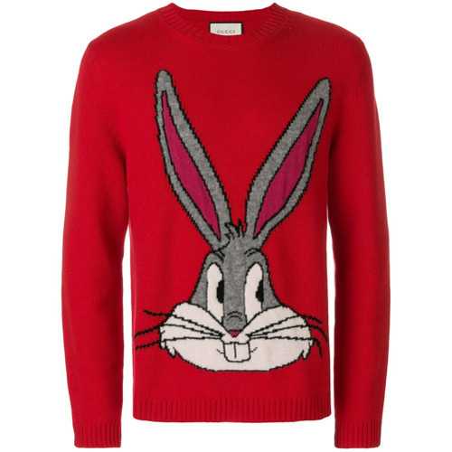 Sluit een verzekering af Wrijven motief Gucci Bugs Bunny Sweater, $2,070 | farfetch.com | Lookastic