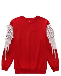 ChicNova Wings Embroidery Pullover Long Sleeves Sweatshirt
