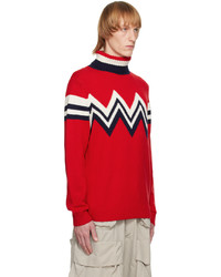 Perfect Moment Red Alpine Sweater