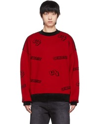 We11done Red Black Sweater
