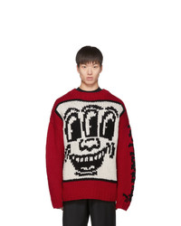 Études Red Keith Haring Edition Knit Sweater