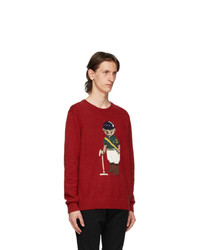 Polo Ralph Lauren Red Riding Bear Sweater