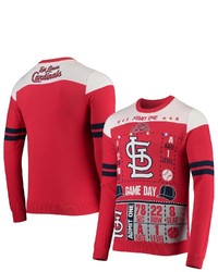 FOCO Red St Louis Cardinals Ticket Light Up Ugly Sweater At Nordstrom