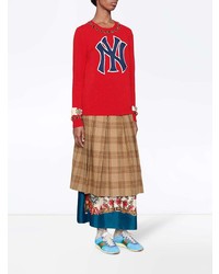 Gucci Wool Sweater With Ny Yankees Patch