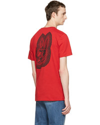 McQ Alexander Ueen Red Bunny T Shirt