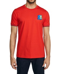 Psycho Bunny Asher 3d Logo Tee In Red Spice At Nordstrom