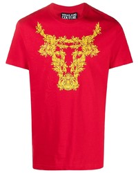 VERSACE JEANS COUTURE Baroque Bull Print T Shirt