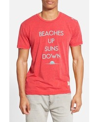 Kinetix Beaches Up Graphic Burnout T Shirt