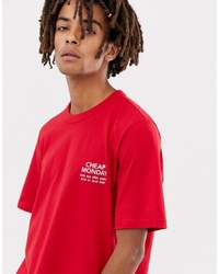 Cheap Monday Boxer T Shirt In Red