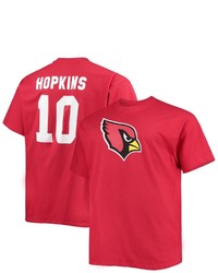 FANATICS Branded Deandre Hopkins Cardinal Arizona Cardinals Big Tall Player Name Number T Shirt