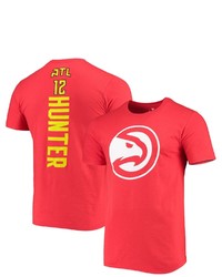 FANATICS Branded Deandre Red Atlanta Hawks Playmaker Name Number Logo T Shirt