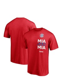 FANATICS Branded Red Bayern Munich Mia San Mia T Shirt