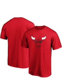 FANATICS Branded Red Chicago Bulls Primary Team Logo T Shirt