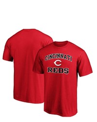 FANATICS Branded Red Cincinnati Reds Big Tall Heart Soul T Shirt