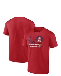 FANATICS Branded Red Los Angeles Angels 2022 Spring Training Horizon Line T Shirt At Nordstrom