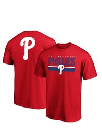FANATICS Branded Red Philadelphia Phillies Team Logo End Game T Shirt