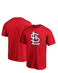 FANATICS Branded Red St Louis Cardinals Official Logo T Shirt